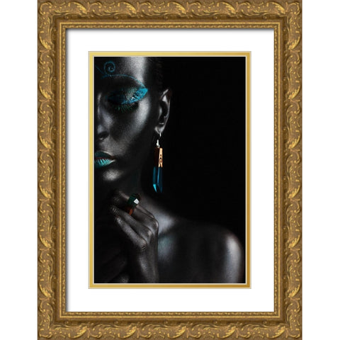 Guide Gold Ornate Wood Framed Art Print with Double Matting by Kovalev, Ivan