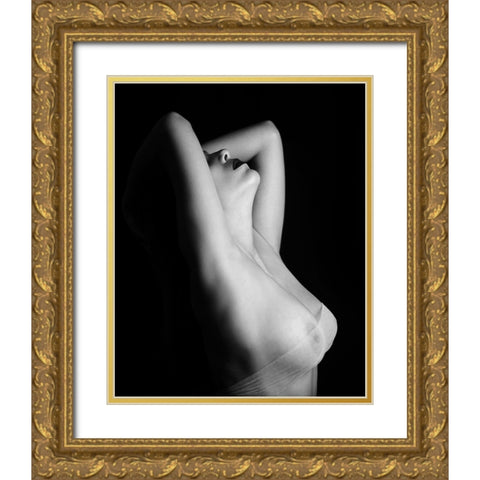 Untitled Gold Ornate Wood Framed Art Print with Double Matting by Kostadinov, Bobby