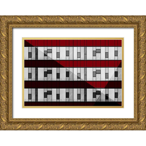 Shadows Gold Ornate Wood Framed Art Print with Double Matting by Schuster, Inge