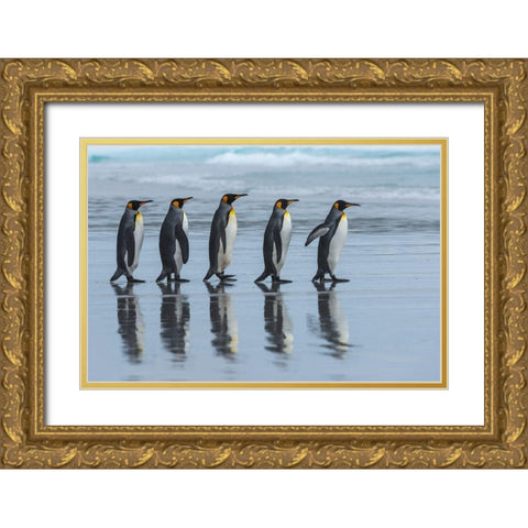 Five Online Gold Ornate Wood Framed Art Print with Double Matting by Angel Artus, Miquel
