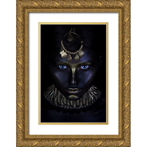 Gold Of Maya Gold Ornate Wood Framed Art Print with Double Matting by Kovalev, Ivan