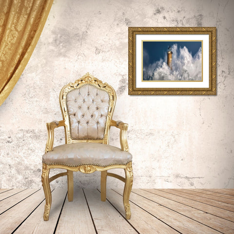 The Power Of The Sea. Gold Ornate Wood Framed Art Print with Double Matting by Saavedra Ruiz, Sergio