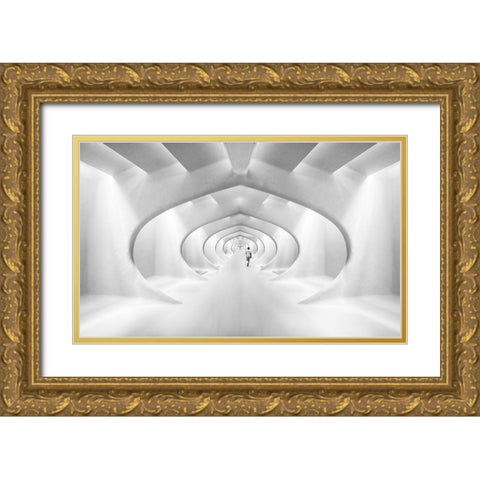 Endless Gold Ornate Wood Framed Art Print with Double Matting by De Groen, Maurits