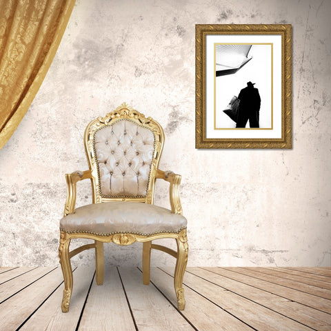 Strings Gold Ornate Wood Framed Art Print with Double Matting by Shepelev, Yuri