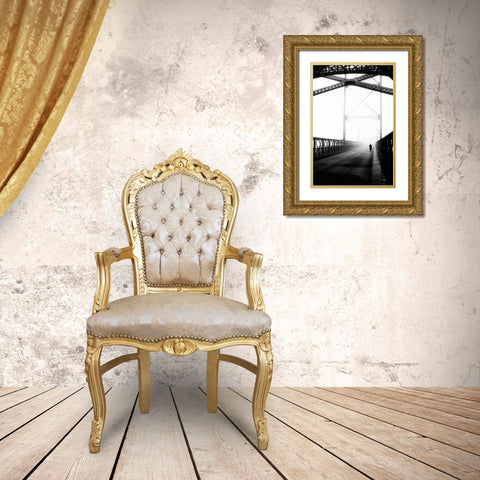 Stolen Life Gold Ornate Wood Framed Art Print with Double Matting by Correia, Rui