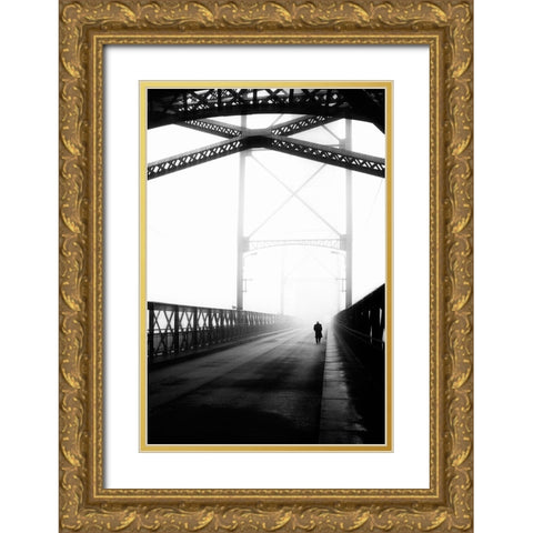 Stolen Life Gold Ornate Wood Framed Art Print with Double Matting by Correia, Rui