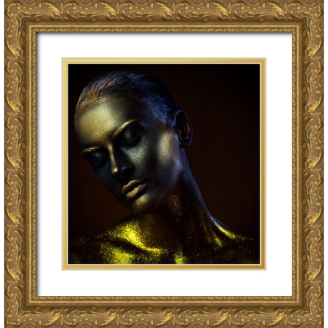 Time. Hourglasses. Gold Ornate Wood Framed Art Print with Double Matting by Kovalev, Ivan