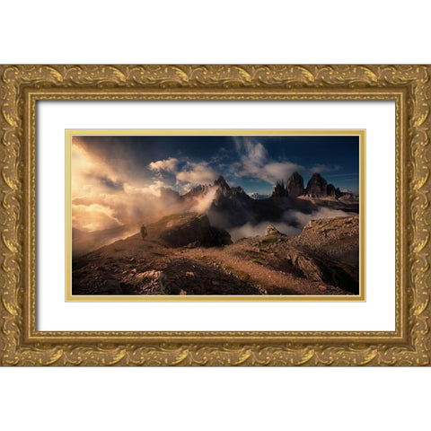 Way... Gold Ornate Wood Framed Art Print with Double Matting by Mikhaliuk, Siarhei