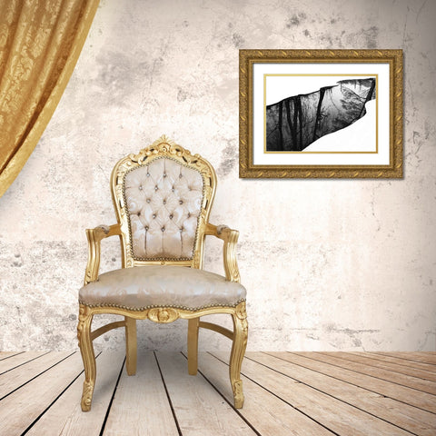 Riverside Gold Ornate Wood Framed Art Print with Double Matting by Westling, Leif