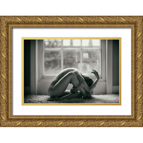 Nip And Tuck Gold Ornate Wood Framed Art Print with Double Matting by Paul