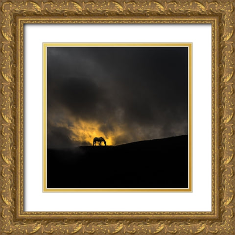 Untitled Gold Ornate Wood Framed Art Print with Double Matting by Tanev, Todor