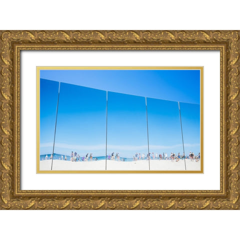 It Is Summer Down Under Gold Ornate Wood Framed Art Print with Double Matting by Salgado Gispert, Gloria