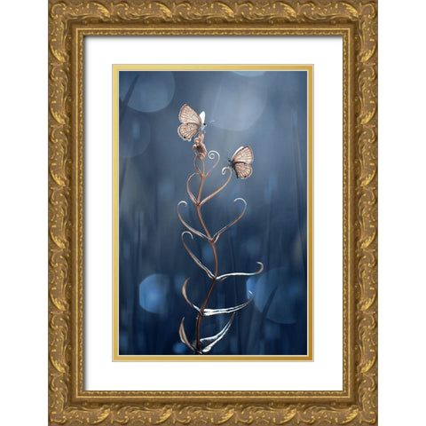 You And Me Gold Ornate Wood Framed Art Print with Double Matting by Pamungkas, Edy