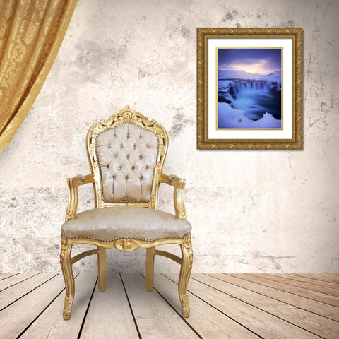 Winter Magic Gold Ornate Wood Framed Art Print with Double Matting by Gastager, Daniel