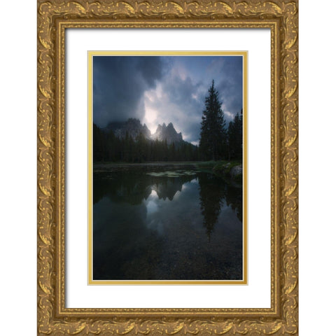 Antorno Gold Ornate Wood Framed Art Print with Double Matting by Garcia Delgado, Guillermo