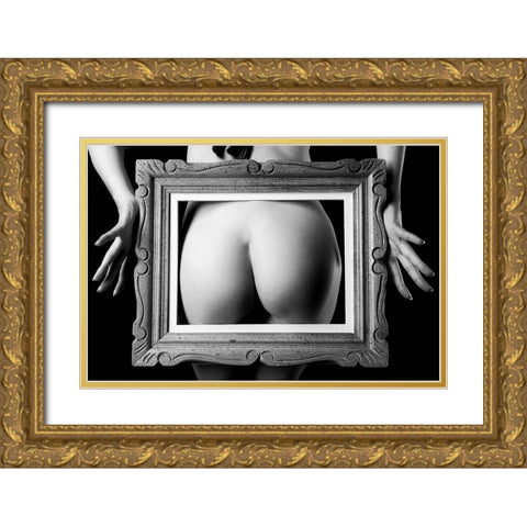 Picture Perfect Gold Ornate Wood Framed Art Print with Double Matting by McCracken, David