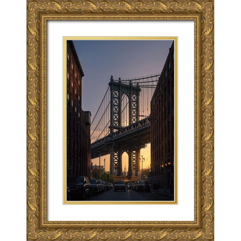 Bridge Gold Ornate Wood Framed Art Print with Double Matting by Martin Castan, David