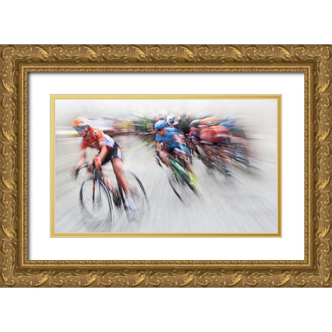 Breakaway Gold Ornate Wood Framed Art Print with Double Matting by Urlings, Lou