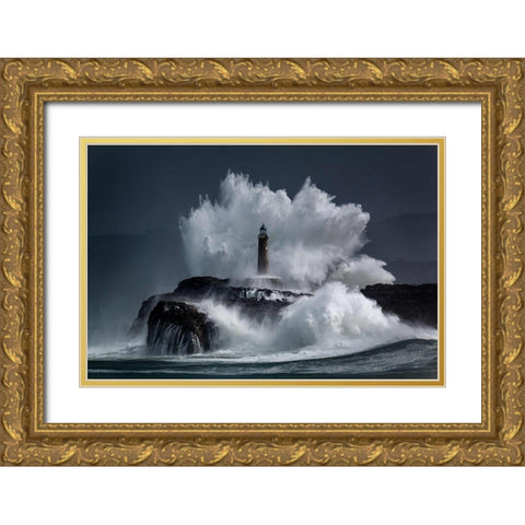 Comb Gold Ornate Wood Framed Art Print with Double Matting by Concepcion Alvarado, Jesus