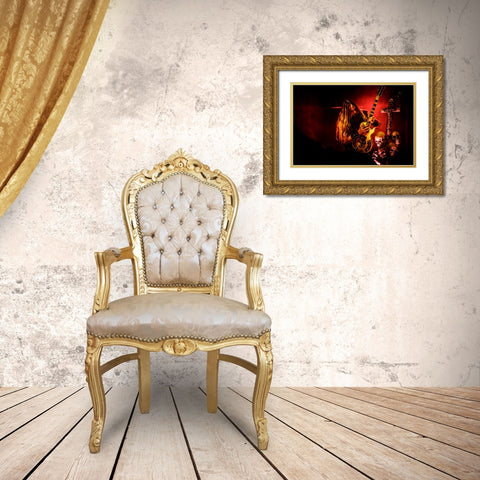 Stronger Than Death Gold Ornate Wood Framed Art Print with Double Matting by Piechowski, Oskar