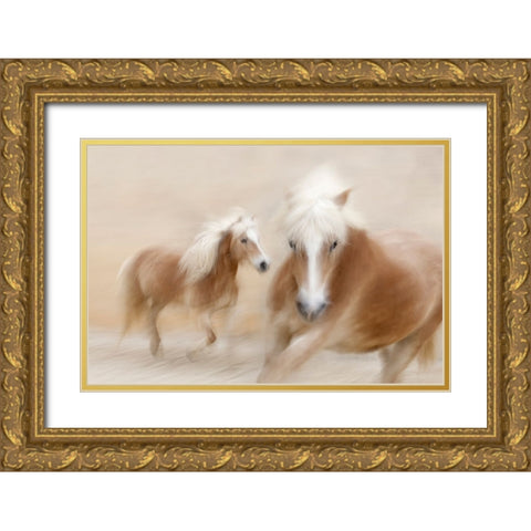 Direct Contact Gold Ornate Wood Framed Art Print with Double Matting by Benezech, Martine