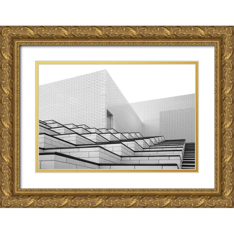 Lego House Gold Ornate Wood Framed Art Print with Double Matting by Schuster, Inge