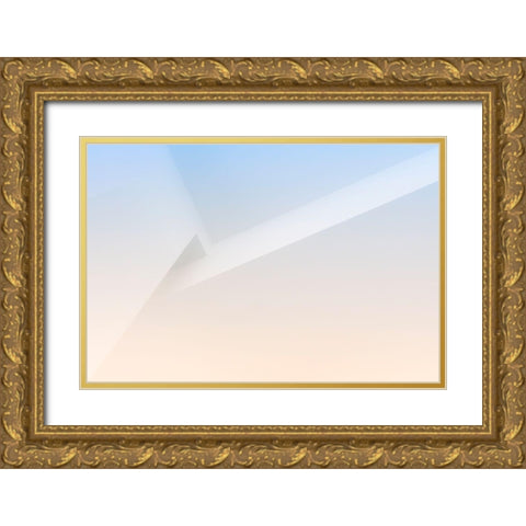 Soft Corner Tones Gold Ornate Wood Framed Art Print with Double Matting by Van Son, Greetje