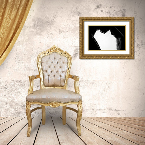 Shape Gold Ornate Wood Framed Art Print with Double Matting by D. Pop, Ovi