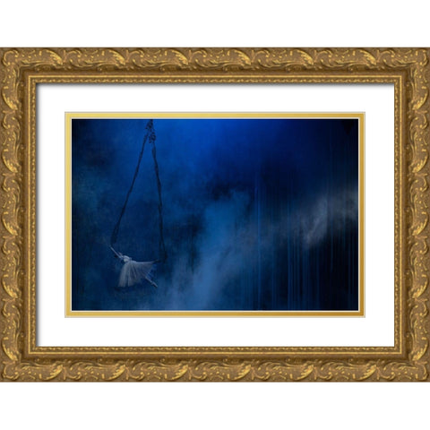 Pendulum Gold Ornate Wood Framed Art Print with Double Matting by Van Den, Peet