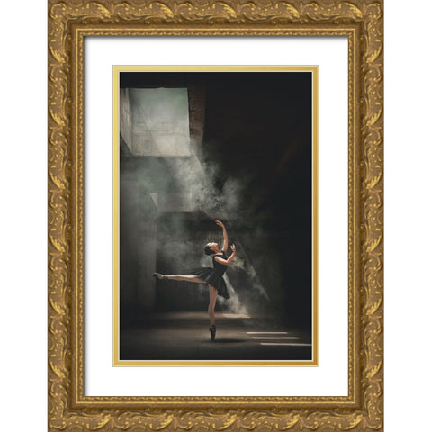 Sashafadilaa Gold Ornate Wood Framed Art Print with Double Matting by Kisworo, Sebastian