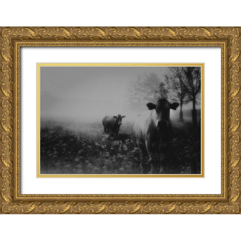 Foggy Memory  Of The Past Gold Ornate Wood Framed Art Print with Double Matting by Dingemans, Saskia