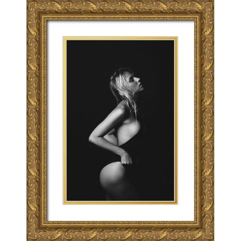 Untitled Gold Ornate Wood Framed Art Print with Double Matting by Vasilenko, Artem