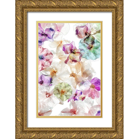 Ghost Orchids Gold Ornate Wood Framed Art Print with Double Matting by Shumilova, Ludmila