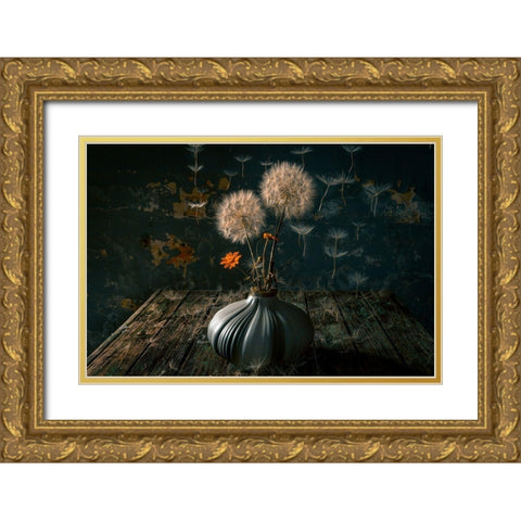 The Paratroopers Gold Ornate Wood Framed Art Print with Double Matting by Kazamil, Farid
