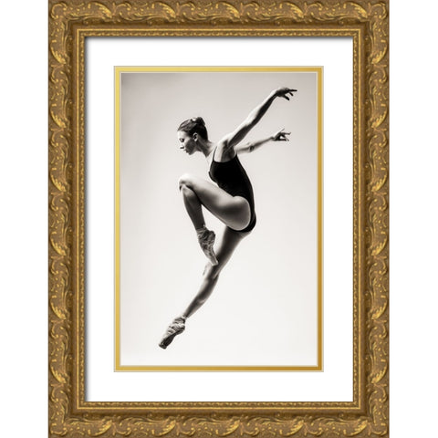 Untitled Gold Ornate Wood Framed Art Print with Double Matting by Smirnov, Sergei