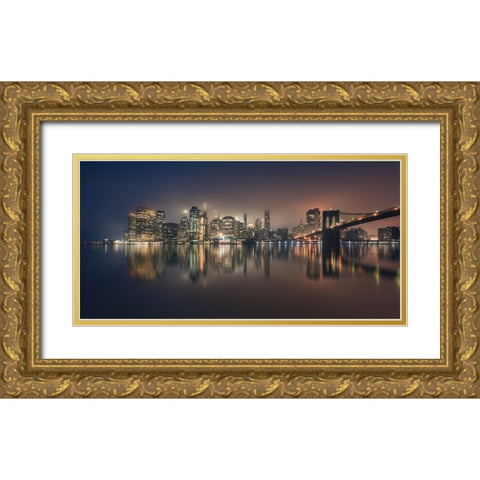 Fog Gold Ornate Wood Framed Art Print with Double Matting by Martin Castan, David