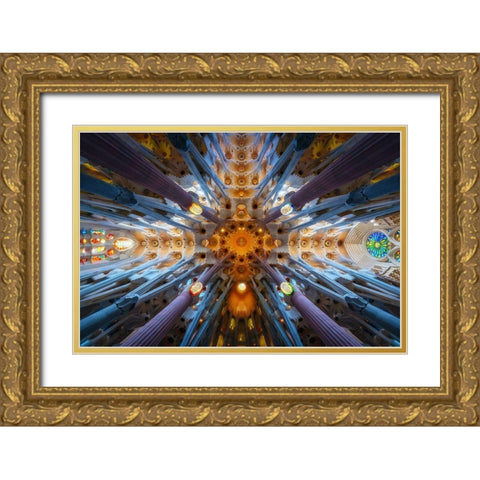 Sagrada Gold Ornate Wood Framed Art Print with Double Matting by Pablo De, Juan