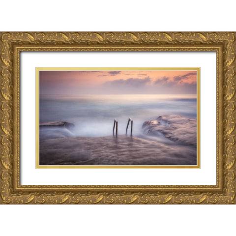 Cabo Cervera Gold Ornate Wood Framed Art Print with Double Matting by Tobarra Narro, Doroteo