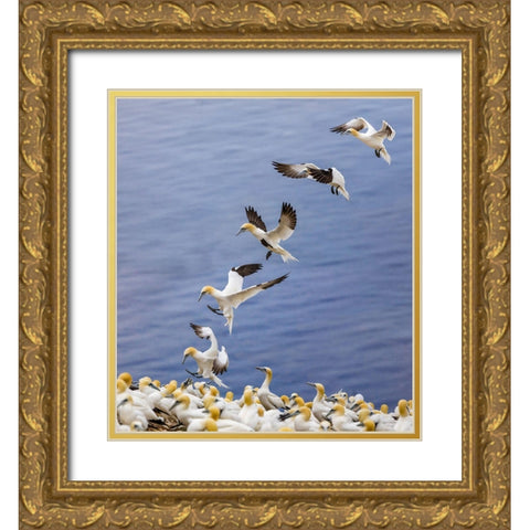 Back Home.... Gold Ornate Wood Framed Art Print with Double Matting by Jiang, Yi