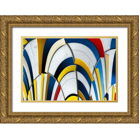 Hyperbolas Gold Ornate Wood Framed Art Print with Double Matting by Vangindertael, Luc