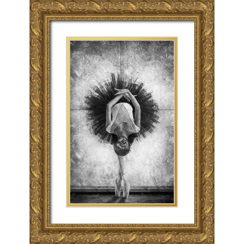 The Cassowary Dance Gold Ornate Wood Framed Art Print with Double Matting by Kisworo, Sebastian