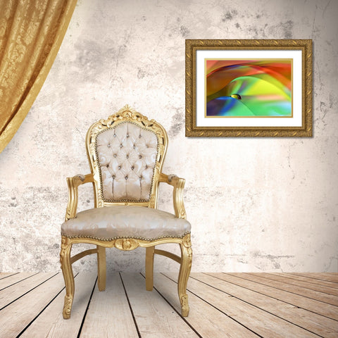 Color Cascade Gold Ornate Wood Framed Art Print with Double Matting by Westum, Heidi