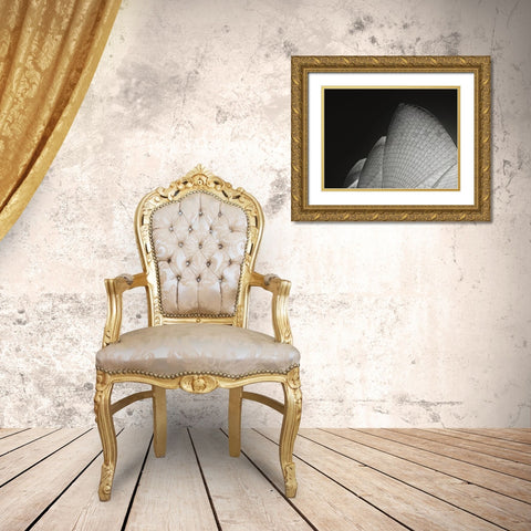 Rafters And Curves Gold Ornate Wood Framed Art Print with Double Matting by Guillemot, Mathilde