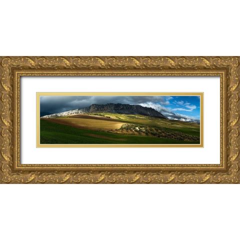 Villanueva De La Concepcion Gold Ornate Wood Framed Art Print with Double Matting by Witjes, Max