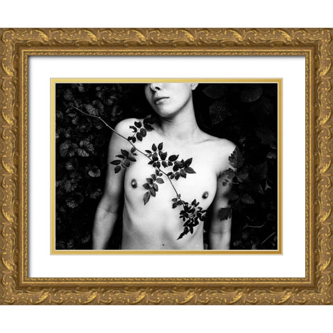 Anete Gold Ornate Wood Framed Art Print with Double Matting by De Waal, Marco