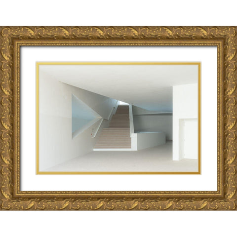 Le Gouvy Theatre Gold Ornate Wood Framed Art Print with Double Matting by Vangindertael, Luc