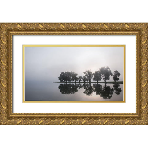Before My Coffee... Gold Ornate Wood Framed Art Print with Double Matting by Linkhart, Andy