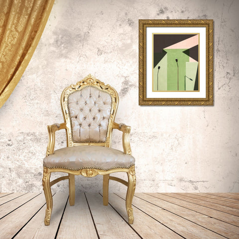 III Gold Ornate Wood Framed Art Print with Double Matting by aRRO