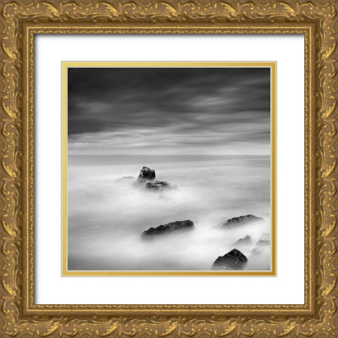 A Piece Of Rock 35 Gold Ornate Wood Framed Art Print with Double Matting by Digalakis, George