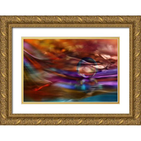 Transparent Gold Ornate Wood Framed Art Print with Double Matting by Westum, Heidi